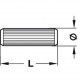 Деревянный шкант d8 мм L=40 мм бук