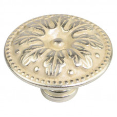 Ручка-кнопка Aram серебро d31 мм