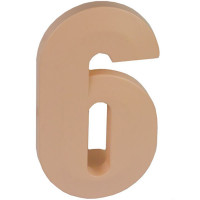 Ручка Шістка рожева глянсова м/о 64 мм