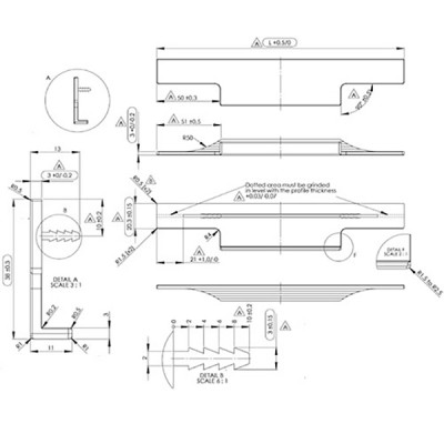 Ручка Trim L=1195 мм чорна браш