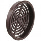 Вентиляционная решетка круглая d65 мм коричневая