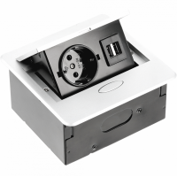 Удлинитель AVARO 1 розетка SCHUKO + 2xUSB провод 1,5 м белый