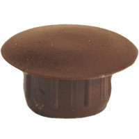 Заглушка d12/18 мм темно-коричнева