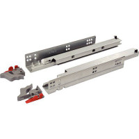 Направляющая скрытого монтажа Woodpro частичного выдвижения 350мм 25кг с клипсами