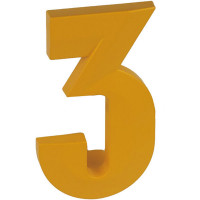 Ручка Тройка оранжевая глянцевая м/о 64 мм