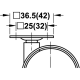 Двойной мебельный ролик Tandema d50 мм с платформой 42х42 мм
