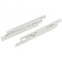 Направляющие белые с амортизаторами Hafele 200 мм