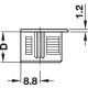 Корпус стяжки Rafix (Рафикс) без утолщения для детали 16 мм вороненый
