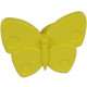 Ручка-кнопка Бабочка желтая матовая