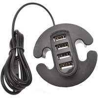 Удлинитель для USB на 4 входа черный