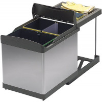 Сортер висувний 21+21 л нержавіюча сталь