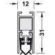 Автоматический дверной уплотнитель L=1130 мм