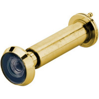 Дверне вічко d=14 мм для дверей 50-70 мм огляд 200° латунь