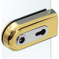 Замок для стеклянных дверей PZ латунь
