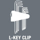 Набір Г-подібних метричних ключів BlackLaser 950/9 Hex-Plus 7