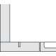 Завіса Duomatic Premium штольна 110° з доводчиком схема 48/6 мм