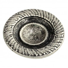 Ручка-кнопка Arizona античное серебро d30 мм