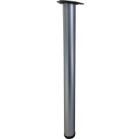 Опора регулируемая стальная с креплением из стали H=710 мм хром матовый