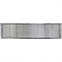Вентиляційна решітка прямокутна 57х220 мм хром полірований