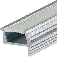 Профиль угловой матовый для Loox LED 2013/2015 L=2500 мм серый металлик