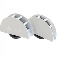 Мебельный ролик On/Off Zama d60 мм толщина 25 мм серый/белый