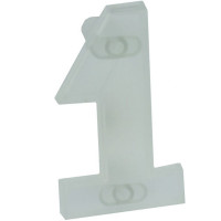 Ручка Одиниця біла прозора м/о 64 мм