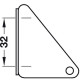 Кріпильний кутник Fold для стулок з алюмінієвою рамою від 45 мм лівий