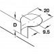 Корпус стяжки Rafix (Рафікс) без потовщення для деталі 19 мм воронений
