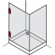 Завіса для душової кабіни для кріплення до стіни 8-12 мм 90° латунь графіт