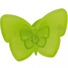 Ручка-кнопка Бабочка зеленая прозрачная