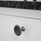 Ручка-кнопка BELL античное серебро