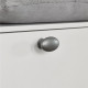 Ручка-кнопка Oval Simple серая античная