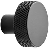 Ручка-кнопка Simon d35 мм черная матовая