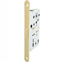 Замок магнитный WC 18х196 мм штифт 8х6 мм латунь полированная