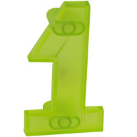 Ручка Одиниця зелена прозора м/о 64 мм