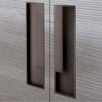 Ручка врізна Bontego бронза матова м/о 128 мм права