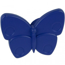 Ручка-кнопка Бабочка синяя глянцевая
