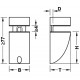 Полкодержатель-пеликан для полки 4-24 мм L=35 мм нержавеющая сталь