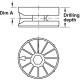 Корпус стяжки Maxifix (Максификс) для детали от 24 мм никелированный