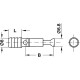 Болт стяжки MINIFIX (Мініфікс) сталевий оцинкований D8/6,8 мм