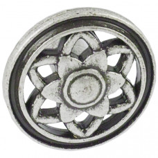 Ручка-кнопка Maxwell старое серебро