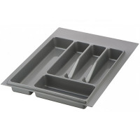 Лоток для столовых приборов 400 мм серый