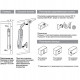 Подъемный механизм Free Flap H1.5 с пластиковым рычагом (A) серый правый