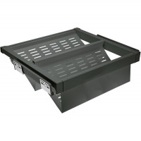 Полиця для взуття перфорована Elite 900 мм антрацит