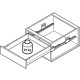 Выдвижной ящик Matrix Box S, 35 кг антрацит 16/120/350 мм