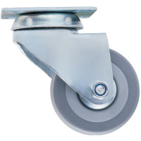 Ролик з площадкою гумовий Industry d=72 мм сірий