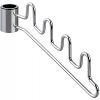 Держатель одежды для трубы 50 мм хром матовый