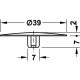 Заглушка для Maxifix (Максификс) d7/39 мм никель полированный