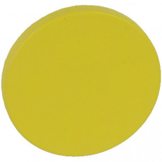 Ручка-кнопка Pluto желтая матовая d32 мм