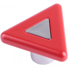 Ручка-кнопка Трикутник червона